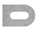 Anschweißlasche, 30x20x5mm, mit Langloch 17x7mm, Stahl roh