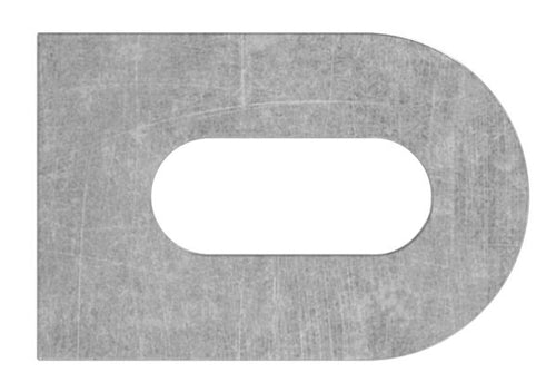 Anschweißlasche, 30x20x5mm, mit Langloch 17x7mm, Stahl roh