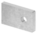 Anschweißlasche eckig, 50x30x6mm, Rundloch 9mm, S235JR