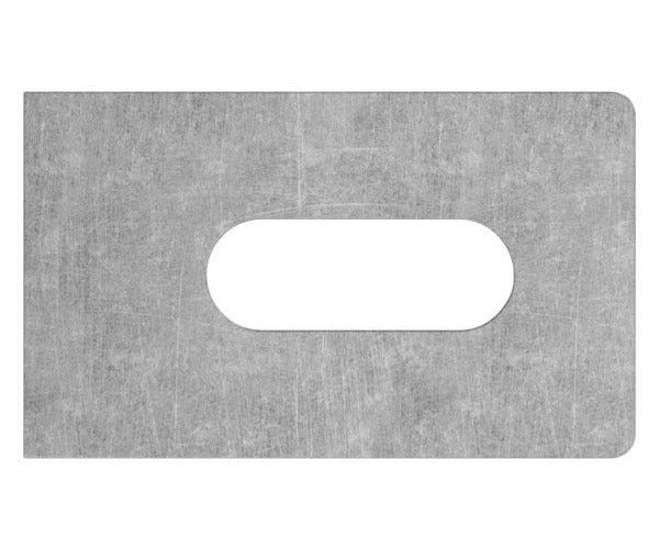 Anschweißlasche eckig, Langloch 25x9mm, S235JR