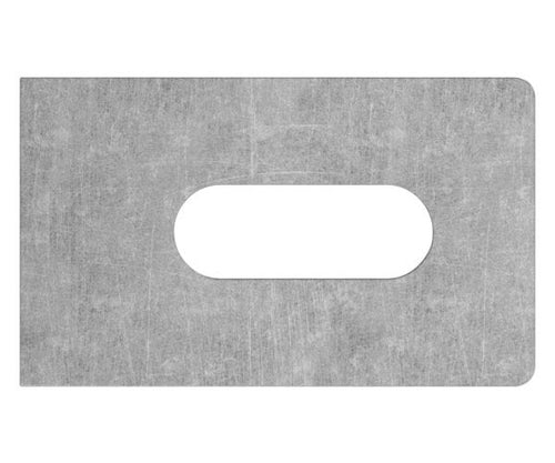 Anschweißlasche eckig, Langloch 25x9mm, S235JR