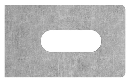 Anschweißlasche eckig, Langloch 25x9mm, S235JR