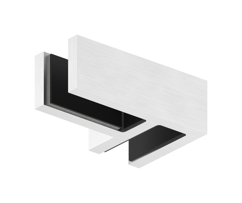 Glasverbinder 90°, für Glasstärke 12.00 - 12.76 mm, V4A