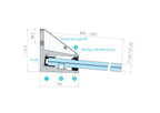 Vordachprofil eleganza CANOPY, zur Wandmontage