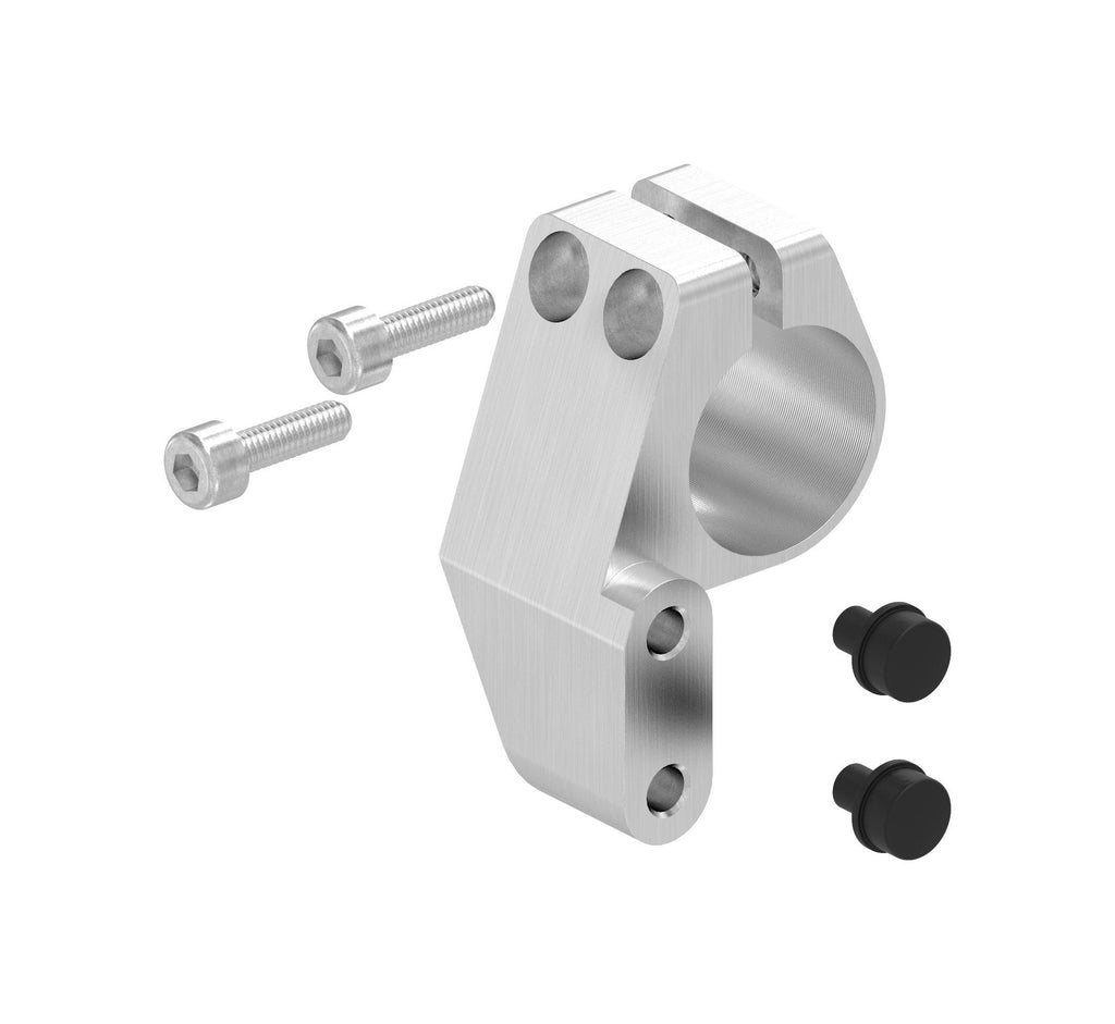 Stopper für Glastürhalter mit Einzelrollwagen, Ausführung rechts oder links, V2A