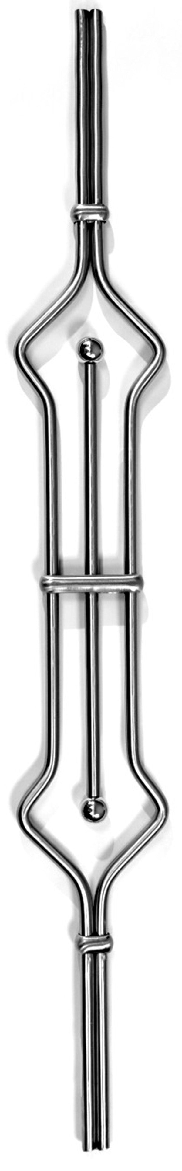 Designstab Ø 12mm, für 2x Kugel 25mm mit M6 Gewinde (ACHTUNG! Kugeln müssen separat bestellt werden!)