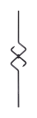 Designstab Ø 12mm, ohne Kugeln, mit 2x M6 Außengewinde, S235