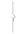 Designstab aus Ø 12mm mit Kugel Ø 25mm, H: 1000mm, S235