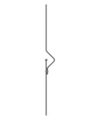 Designstab aus Ø 12mm mit Kugel Ø 25mm, H: 1000mm, S235