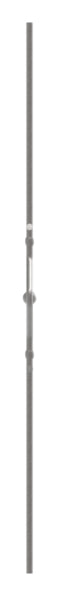 Designstab aus Ø 12mm mit Kugel Ø 25mm, doppelt, H: 1000mm, S235