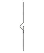 Designstab aus Ø 12mm mit Kugel Ø 25mm, H: 1000mm, S235