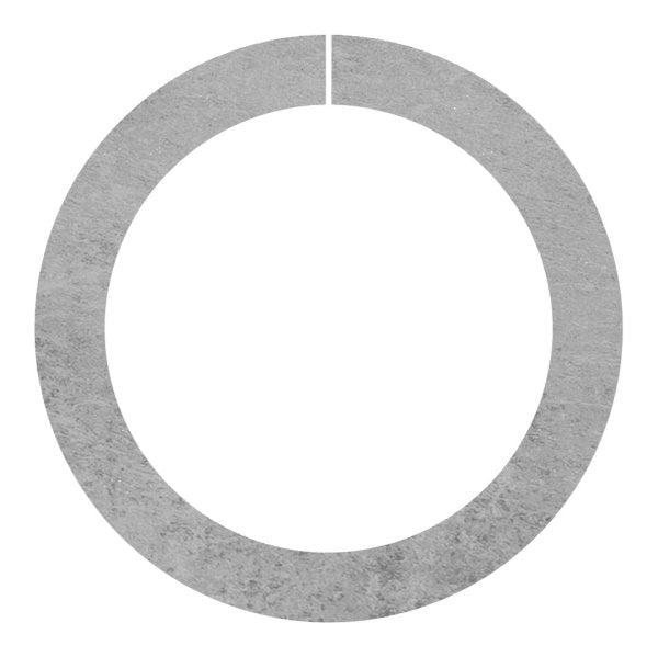 Ring offen, glatt, Vierkant 12x12 mm