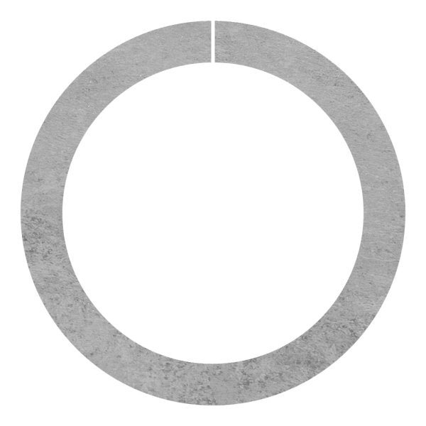 Ring offen, glatt, Vierkant 12x12 mm