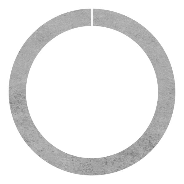 Ring offen, glatt, Vierkant 12x12 mm