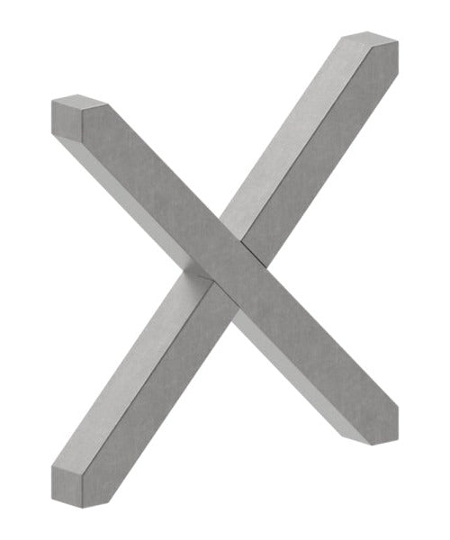 Kreuz 12x12mm, glatt