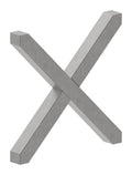 Kreuz 12x12mm, glatt