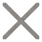 Kreuz 12x12mm, glatt