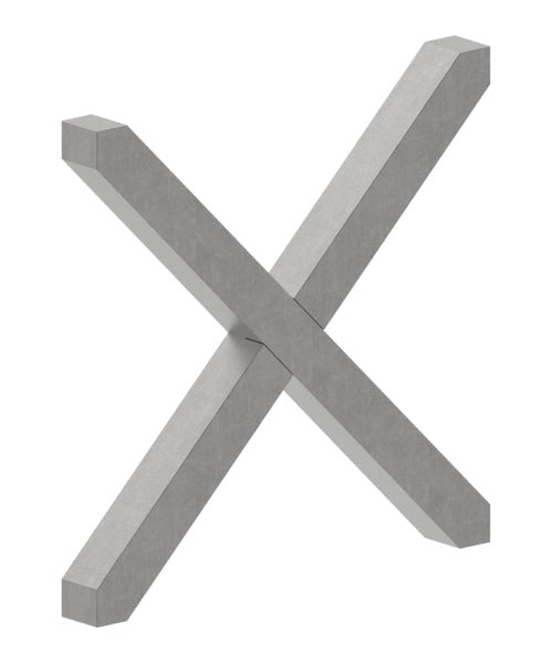 Kreuz 12x12mm, glatt