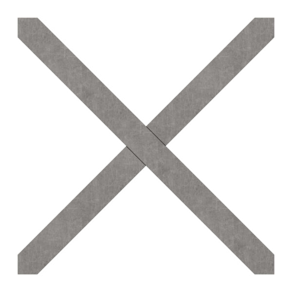 Kreuz 12x12mm, glatt
