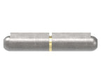 Anschweißband mit Nase zum Anschweißen, mit Messingring und -stift, Länge: 60mm, Rollen-Ø 10mm, Stift-Ø 6mm
