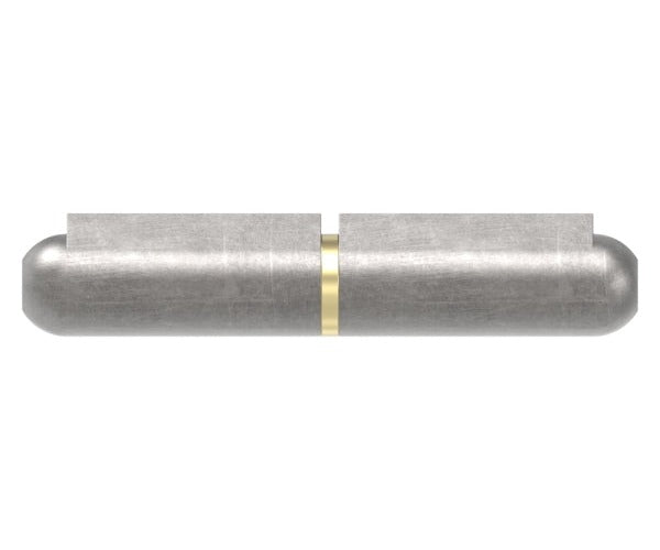 Anschweißband mit Nase zum Anschweißen, mit Messingring und -stift, Länge: 60mm, Rollen-Ø 10mm, Stift-Ø 6mm