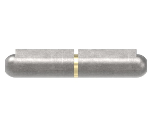 Anschweißband mit Nase zum Anschweißen, mit Messingring und -stift, Länge: 60mm, Rollen-Ø 10mm, Stift-Ø 6mm