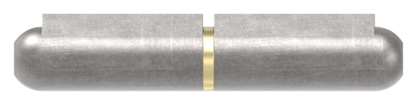 Anschweißband mit Nase zum Anschweißen, mit Messingring und -stift, Länge: 60mm, Rollen-Ø 10mm, Stift-Ø 6mm