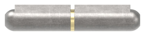 Anschweißband mit Nase zum Anschweißen, mit Messingring und -stift, Länge: 60mm, Rollen-Ø 10mm, Stift-Ø 6mm