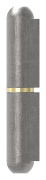 Anschweißband mit Nase zum Anschweißen, mit Messingring und -stift, Länge: 60mm, Rollen-Ø 10mm, Stift-Ø 6mm