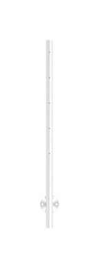 Edelstahlpfosten zur Wandmontage, Länge 1190 mm, 5 x M6 Fließformgewinde, V2A