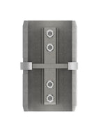 Rohrverbinder für Rund-Nutrohr, V2A / V4A
