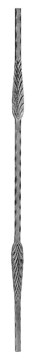 Zierstab 12x12mm, geschmiedet, H: 950mm