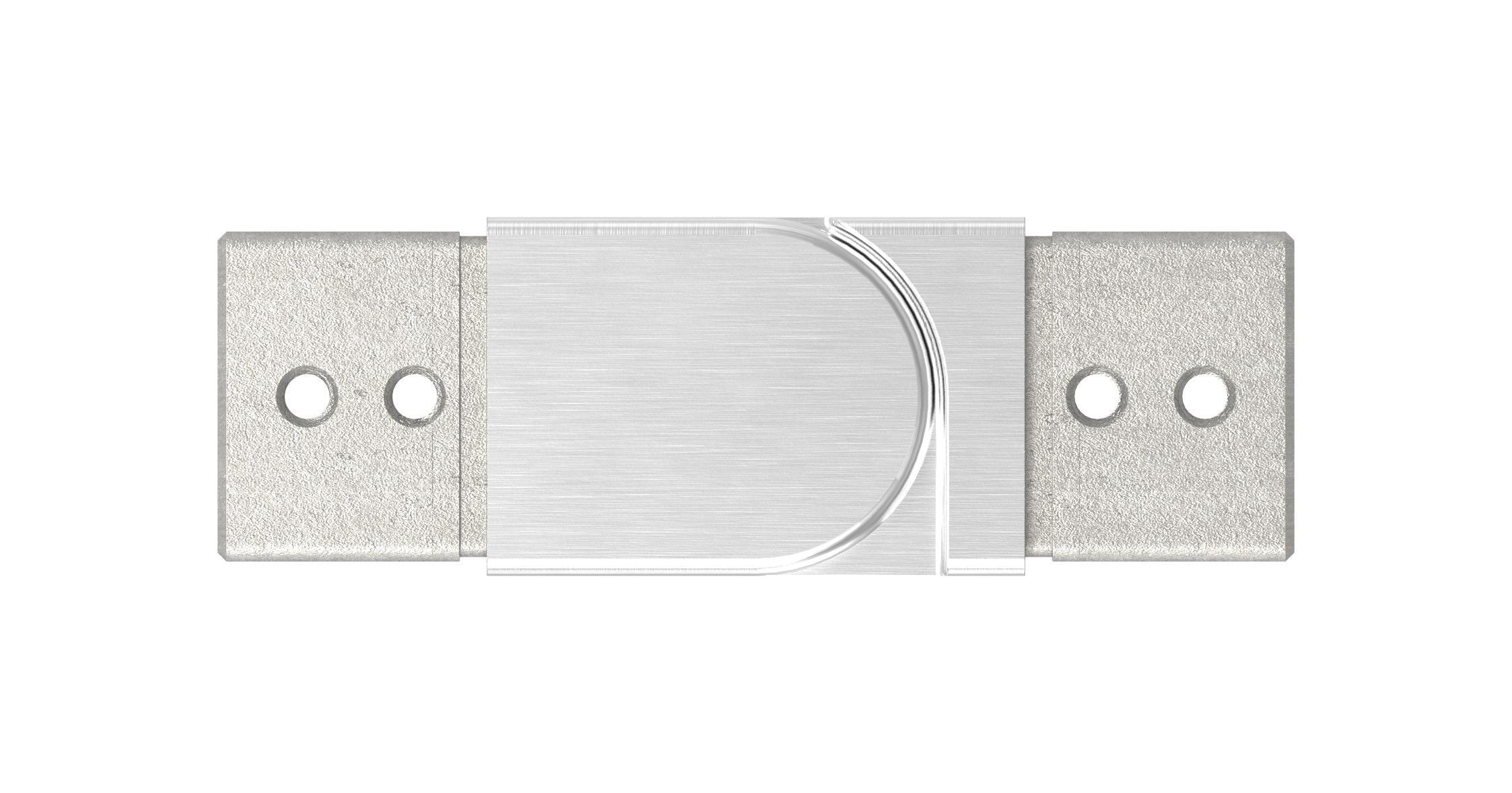 flexibler Verbinder für Quadrat-Nutrohr, seitwärts 90-180°, V4A