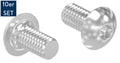 LUNORA® 10er Schrauben Set, zur Befestigung im Edelstahl Nutrohr 42,4mm