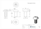 LUNORA® 10er Schrauben Set, zur Befestigung im Edelstahl Nutrohr 42,4mm