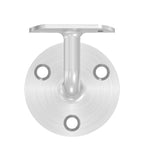 verschweißter Handlaufhalter mit Anschlussplatte, zum Anschrauben / Vernieten des Handlaufs, V2A