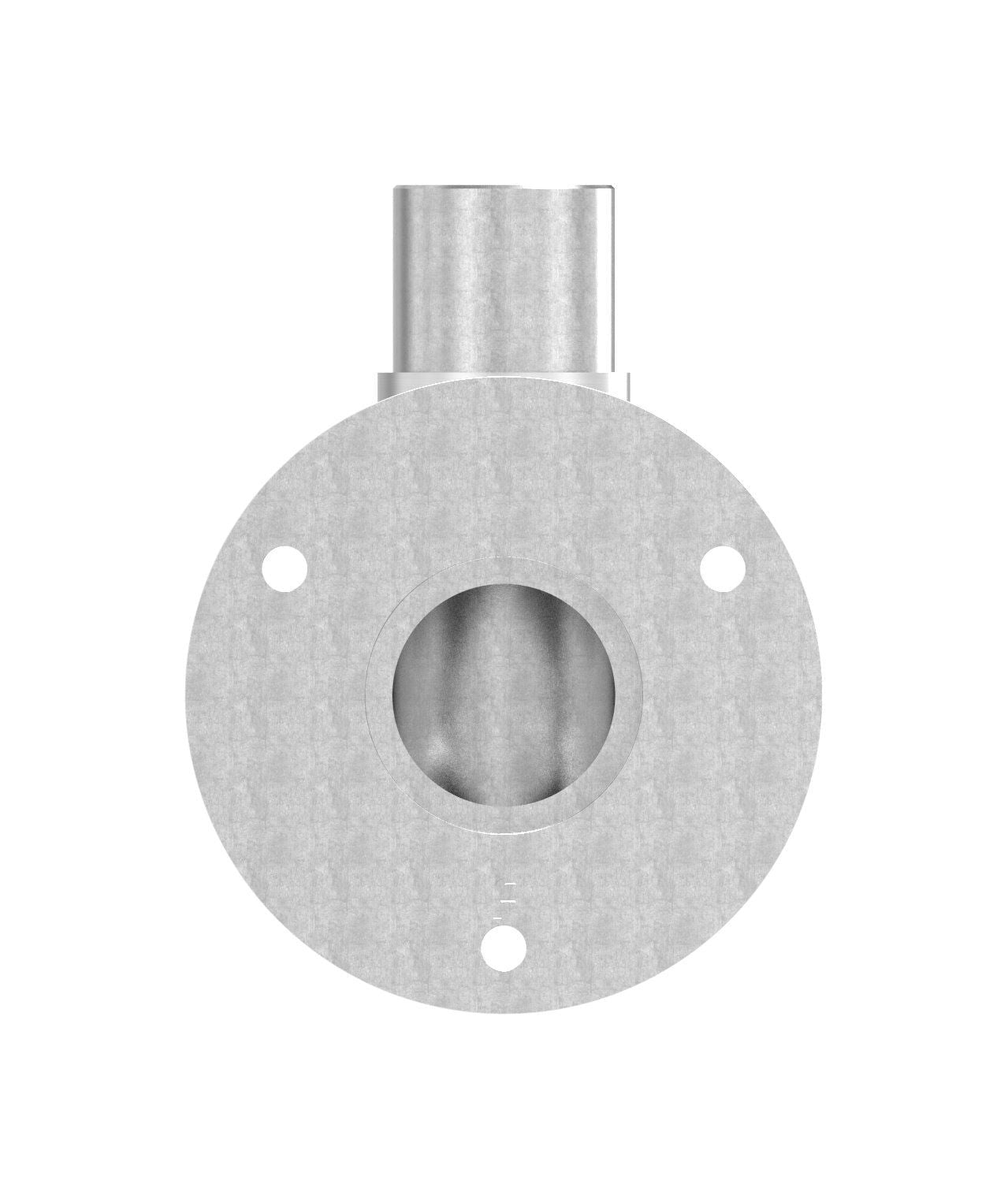 Edelstahl Wandhalter 90° für Rundrohre, eckige Form, zum Einstecken ins Rohr, V2A