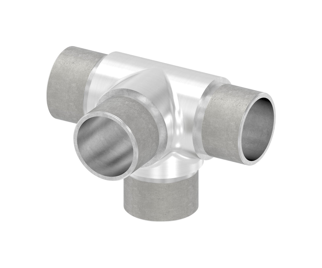 T-Eckstück für Rohr Ø 33,7 x 2,0 mm