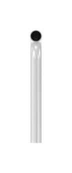 Edelstahl Rohrbogen 90° mit Bogenauslauf ca. 200 mm, V2A