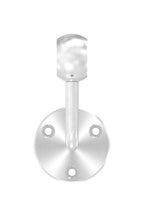 verschraubter Handlaufhalter mit Kugelring, zum Durchschieben des Handlaufs, V2A
