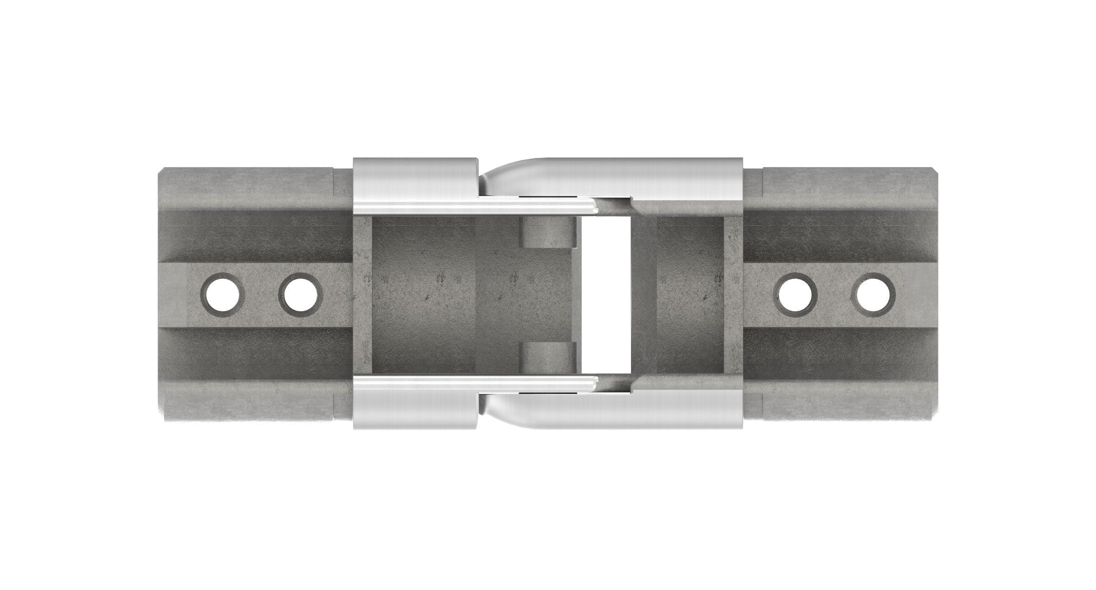 flexibler Verbinder für Rund-Nutrohr, aufwärts 25-55°, V2A / V4A