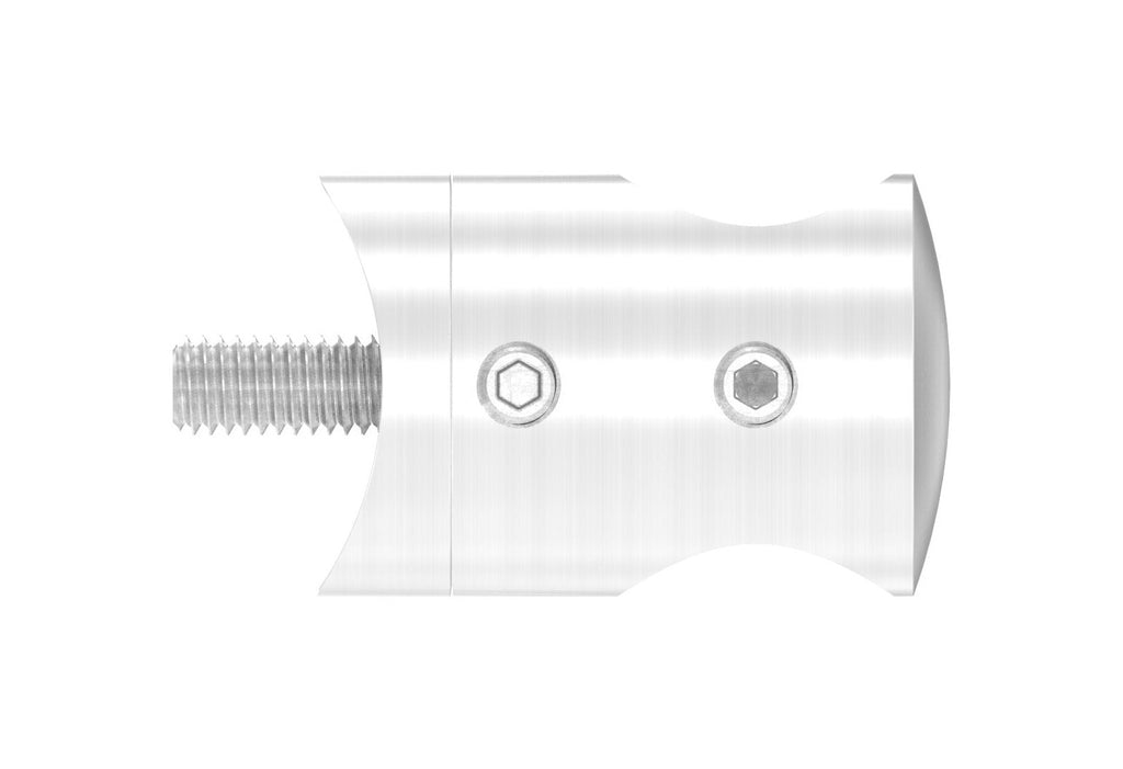Querstabhalter Ø 25 mm, mit Durchgangsbohrung, V2A