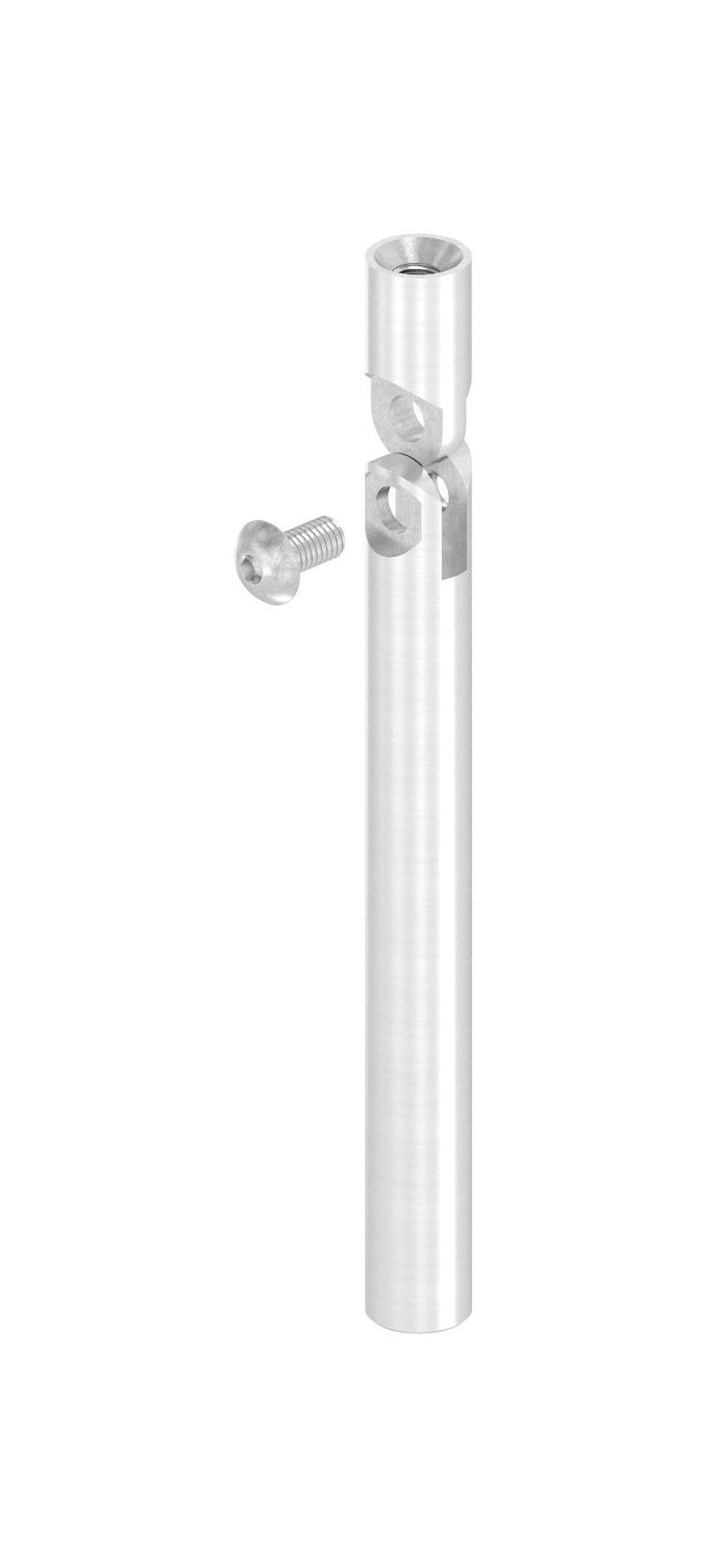 Gelenkstift Edelstahl, 1 x Innengewinde, 1 x flach zum Anschweißen, V2A