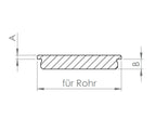 Edelstahl Rohrabschlussstopfen flach, Vollmaterial, mit Rändelung, zum Einschlagen, V2A