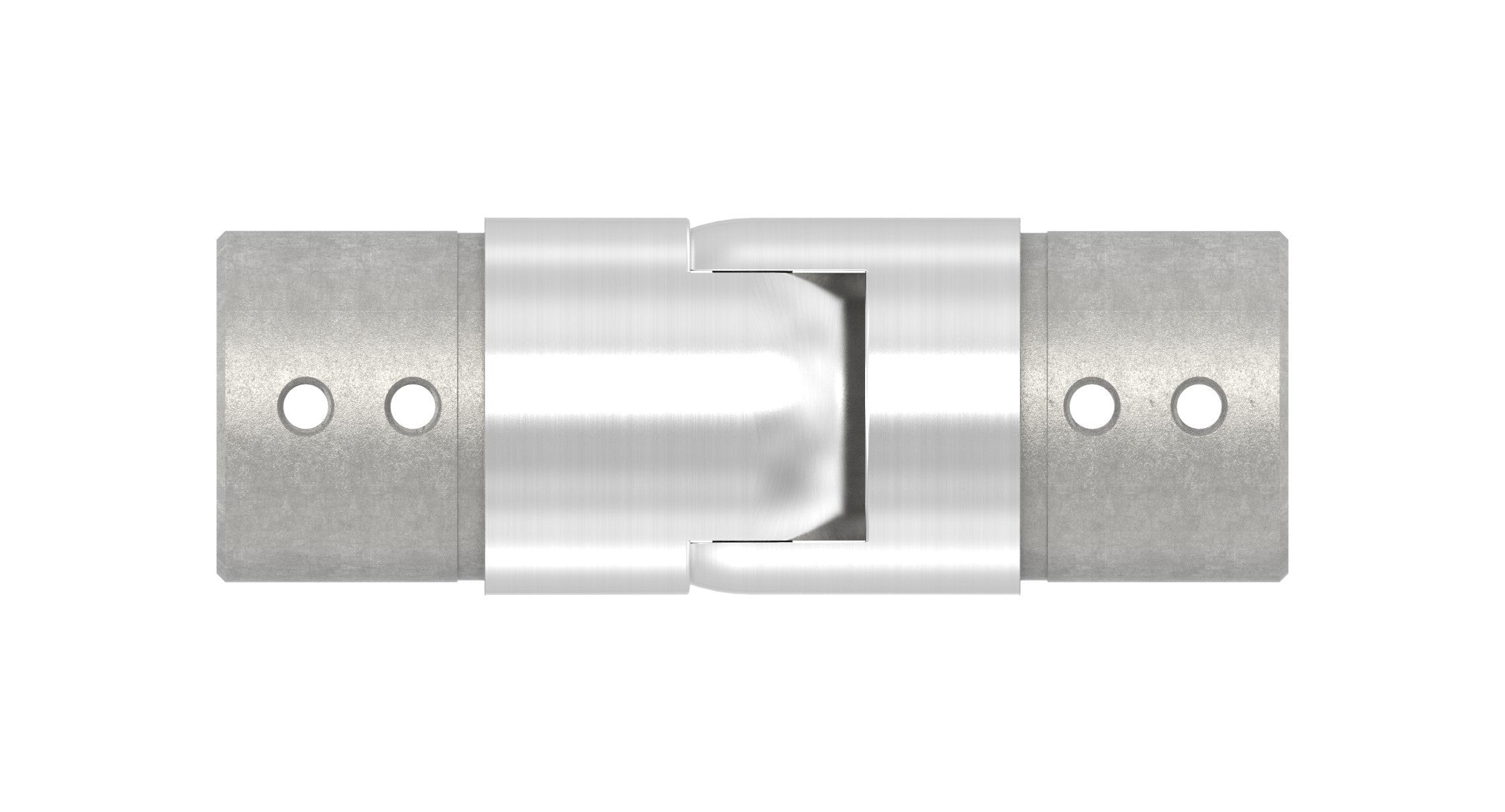 flexibler Verbinder für Rund-Nutrohr, abwärts 25-55°, V2A / V4A