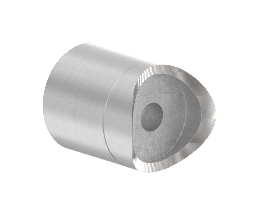 Edelstahl Rohrbefestigung, zum Festklemmen an 42,4 mm Rohr, V2A