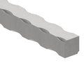 Vierkant S235JR, 20x20mm, alle 4 Kanten gehämmert, L: 3000mm