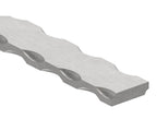 Flacheisen 30x8mm, alle 4 Kanten gehämmert, Länge 3m, S235JR