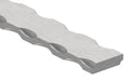 Flacheisen 30x8mm, alle 4 Kanten gehämmert, Länge 3m, S235JR