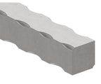 Vierkant S235JR, 25x25mm, alle 4 Kanten gehämmert, L: 3000mm